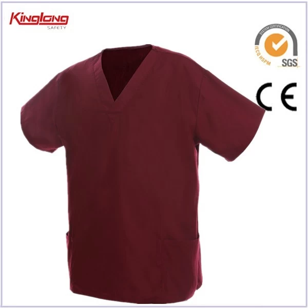 China Men's Clothing top sale logo customized working garments staff nurse uniform manufacturer