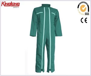 China Mens high quality long sleeves coverall, two long zippers chest pockets coverall manufacturer