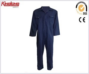 Китай Mens long sleeves elastic waist coverall, high quality blue working coverall производителя