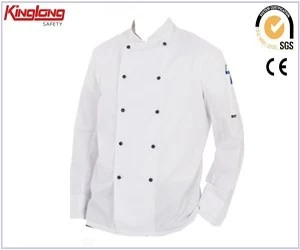 Cina Gli uomini indossano l'uniforme da hotel in cotone uniforme da chef, uniforme da lavoro professionale di alta qualità produttore