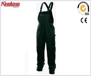 China Mens workwear cotton polyester bib brace,TC fabric high quality bib pants for sale manufacturer