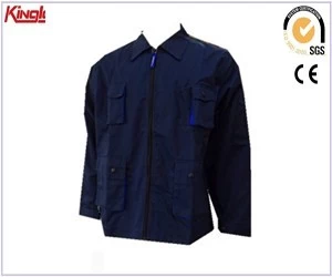 China Multi pockets poly cotton durable jacket, china manafacturer wholesale cheap jacket manufacturer