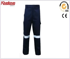 China Calças de vestuário de trabalho de alta visibilidade da moda marinho de segurança durável fabricante