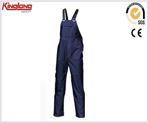China Navy blue fashionable new design unisex workwear bibpant overall manufacturer