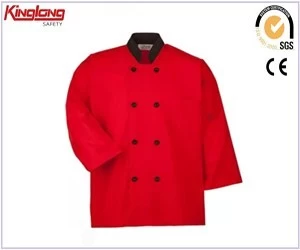 China New design unisex chef wear kitchen uniform,High quality anti-foul cook uniforms for sale manufacturer