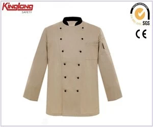 China Novos produtos uniformes de chef de design popular, uniforme de cozinha unissex fabricante
