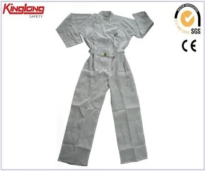 China Nice design middle east safety white coverall with pockets manufacturer