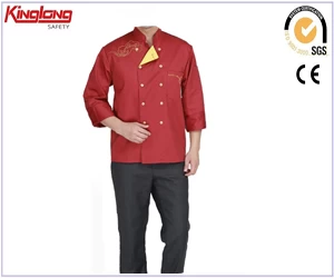 China Uniformes de design de uniformes de design de uniformes de chef de vestuário OEM fabricante