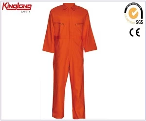 China Orange Fire Resistant Coveralls,320GSM Proban Flame Overalls Coverall manufacturer