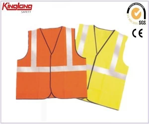 porcelana Chaleco naranja/amarillo para niños, chaleco reflectante de seguridad, chaleco reflectante de seguridad fabricante
