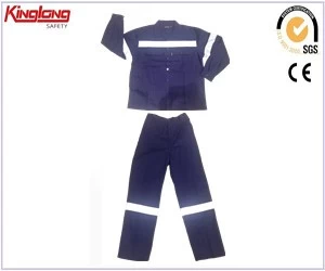 China Calça e camisa, calça e camisa 100% algodão, calça e camisa 100% algodão com fita refletiva de alta visibilidade fabricante