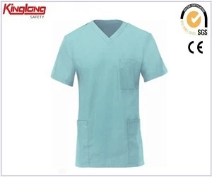 China Poly Cotton hospital uniformes Scrubs esfrega, unisex Mens mulheres enfermeiros preço uniforme fabricante