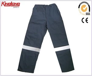 China Polycotton mens high visibility work trousers, Polycotton dust-proof mens elastic waist high visibility work trousers manufacturer