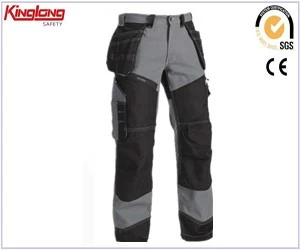China Polycotton work trousers knee patch pants,Mens durable mechanic workwear polycotton work trousers knee patch pants manufacturer