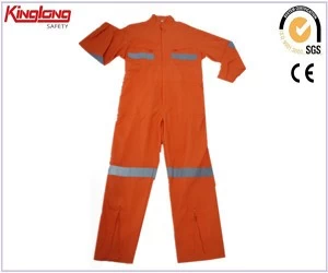 China Reflective Coverall,Poplin Canvas Reflective Coverall,Chile Orange Poplin Canvas Reflective Coverall manufacturer