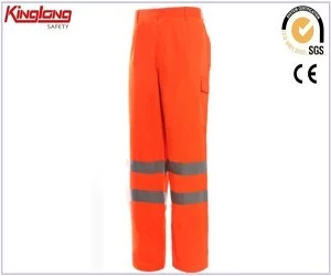 Čína Reflexní kalhoty Čína dodavatele, Orange Bezpečnostní vysokou viditelností kalhoty výrobce