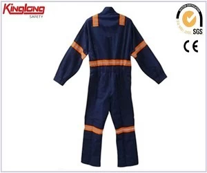 China Reflective style workwear coveralls price,Mens hot sale high quality working coveralls manufacturer