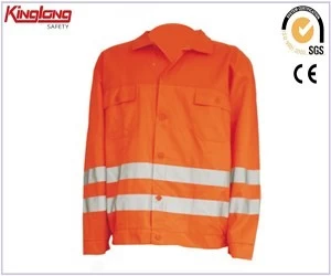 Chiny Taśma odblaskowa fluo pomarańczowa kurtka HIVI, dostawca Chiny gorąca sprzedaż wysokiej jakości kurtki producent