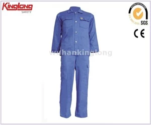 China Ruwe blauwe werkpakken China leverancier, 100% polyester werk uniform overhemden en broeken fabrikant