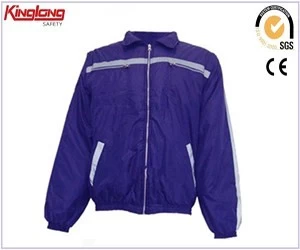 China Royal blue unisex polycotton workwear uniform jackets,Hot sale working jacket china supplier manufacturer