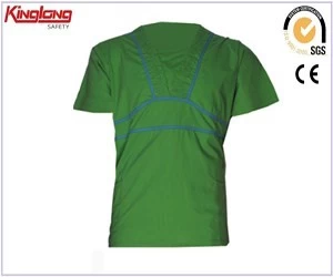 China Eenvoudig ontwerp hete verkoop groene kleur verpleging scrubs, polykatoen unisex ziekenhuisuniform kleding fabrikant