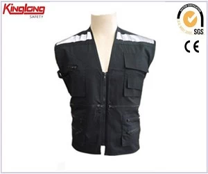 China Summer mens vest on hot sale, 65%polyester35%cotton fabric  high quality vest manufacturer