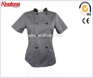 الصين Super quality hot sell hotel chef restaurant uniforms black chef uniform japanese chef uniform الصانع