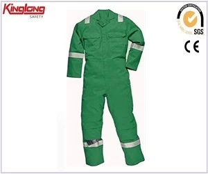 Chiny T/C fabric workwear coveralls with 3M reflective tape,High quality mens working coverall china supplier producent