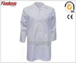 China White Lab Coat, Doctor Uniform White Lab Coat, Hospital Staff Doctor Uniform White Lab Coat manufacturer