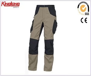 Čína Velkoobchodní khaki větruodolné odolné vysoce kvalitní cargo kalhoty pro muže pro pracovní oděvy výrobce
