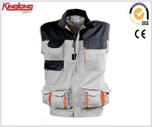 China Wholesale labor waistcoat,workwear vest for man ,men's work waistcoat fabricante