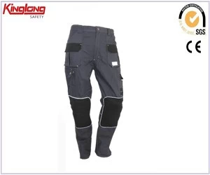 China Wholesale mens multi pockets black cargo pants manufacturer