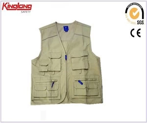 China Wholesale work wear vest fishing vest good quality men's waistcoat manufacturer