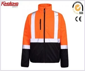Китай Верхняя куртка с высокой видимостью для рабочей одежды, 65/35 горячая распродажа, мужская куртка для спецодежды, цена производителя