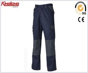 Китай Рабочая одежда Рабочие брюки, Спецодежда Рабочие брюки с наколенником, Карго Хлопок Холст Рабочие рабочие брюки с наколенником производителя