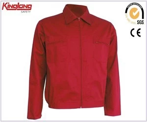 porcelana Chaqueta de manga larga de fábrica de Wuhan, chaqueta de trabajo 100% algodón para hombres fabricante