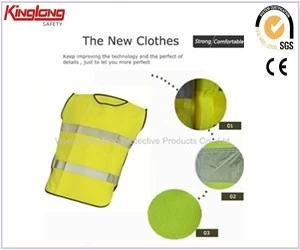 China Yellow green light color workwear safety vest,Unisex high quality working vest price manufacturer