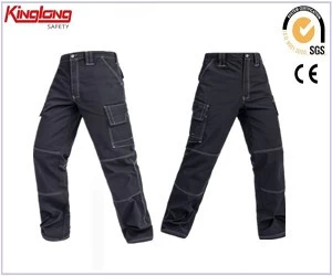 Chiny czarne spodnie robocze spodnie robocze, z wieloma kieszeniami wytrzymałe czarne spodnie robocze spodnie robocze, wysokiej jakości męskie spodnie z wieloma kieszeniami trwałe czarne spodnie robocze spodnie robocze producent