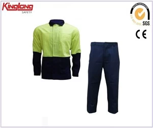 China Jaqueta e calça amarela reflexiva de alta visibilidade de custo barato, jaqueta de segurança reflexiva de alta visibilidade fabricante