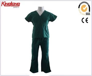 porcelana Diseños de uniformes de hospital de enfermera baratos, uniformes de enfermera de color sólido con logotipo personalizado fabricante