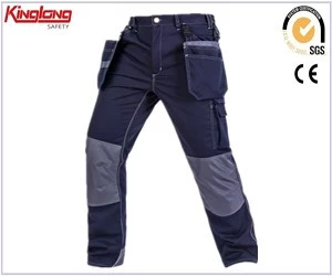 China electrician work trousers,removable pockets electrician work trousers,Men's durable removable pockets electrician work trousers manufacturer