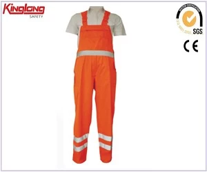 China factory wholesale safety workwear men working clothing bib pants manufacturer