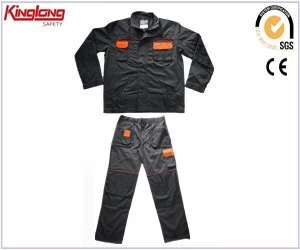 China Jaqueta  calça, jaqueta uniforme de trabalho  calça, 100% sarja 2 peças jaqueta uniforme de trabalho  calça fabricante