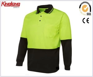 China long sleeve safety shirt china supplier,wholesale cheap safety reflective t-shirt manufacturer