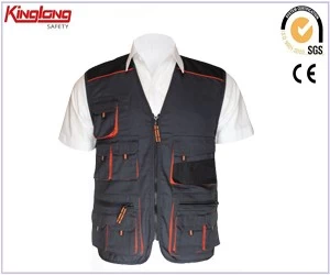 China men  poly cotton safety garments protective workwear clothing work vest manufacturer