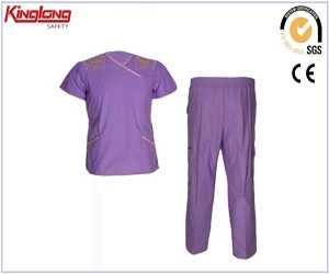 China men safety working clothing nurse scrubs uniform hospital scrubs manufacturer