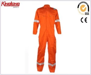 porcelana ropa de trabajo naranja, mono de ropa de trabajo naranja de manga larga, mono de ropa de trabajo naranja de manga larga hecho a medida fabricante
