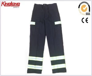 China twill cargo pants,100%cotton twill cargo pants,100%cotton twill cargo pants with ribbon reflective tapes manufacturer