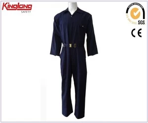 China wholesale best price navy blue coverall,China supplier safety coverall workwear manufacturer