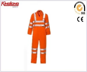 China wholesale cheap price high visibility reflector unisex workwear coverall manufacturer